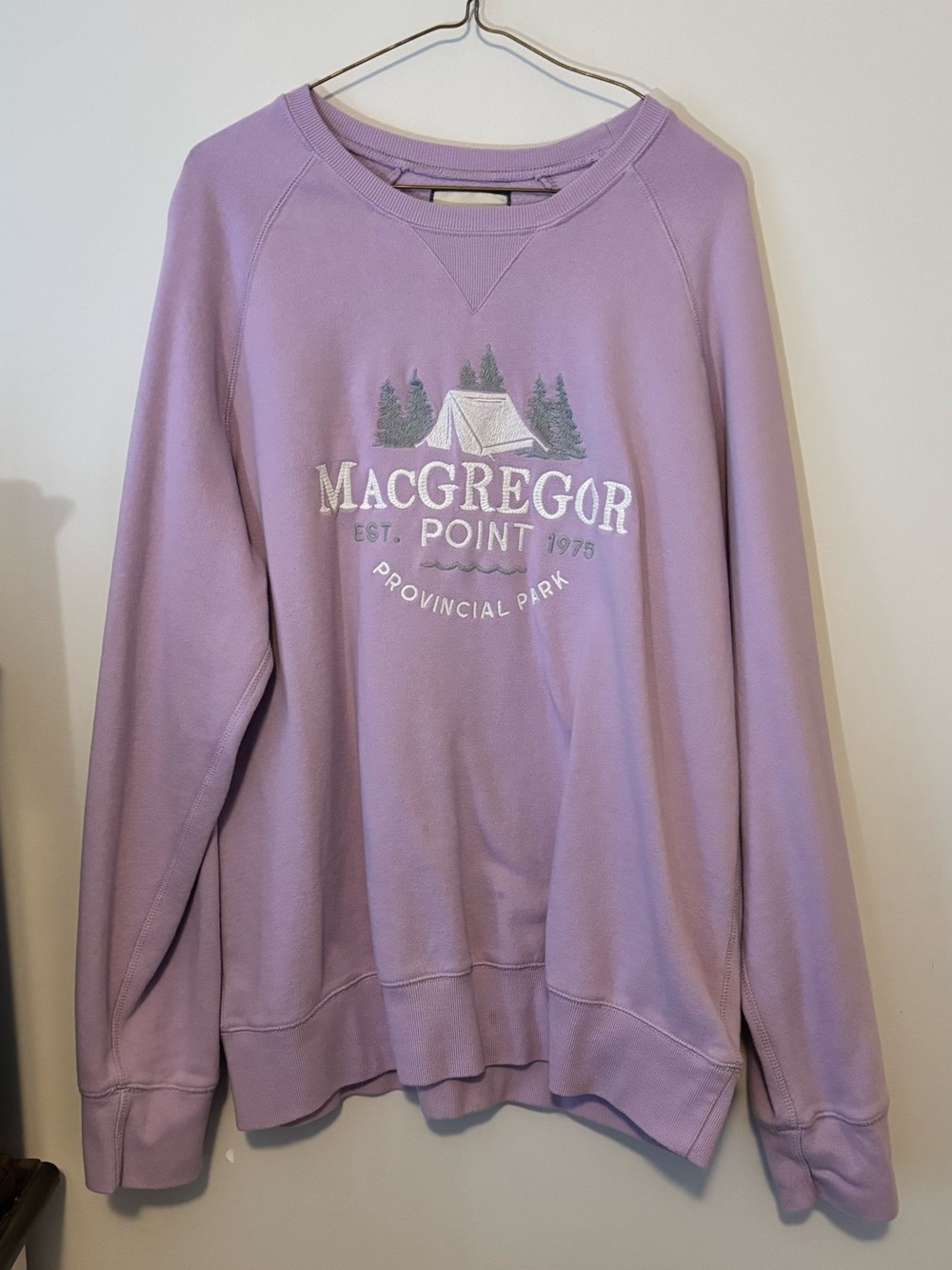 MacGregor Point Provincial Park Lavender Campus Crew Sweatshirt